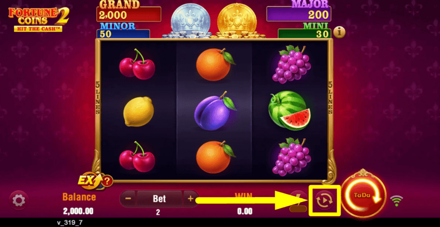 Fortune Coins 2 Autoplay Feature