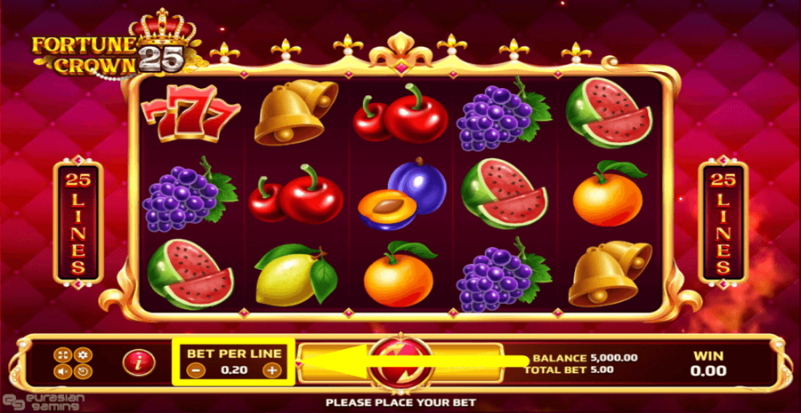 Fortune Crown 25 Bet Value