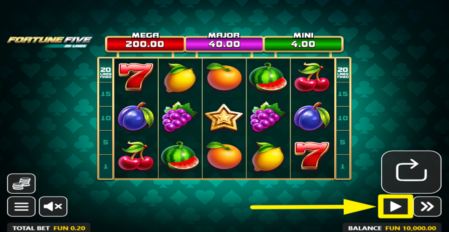 Fortune Five 20 Lines Autoplay