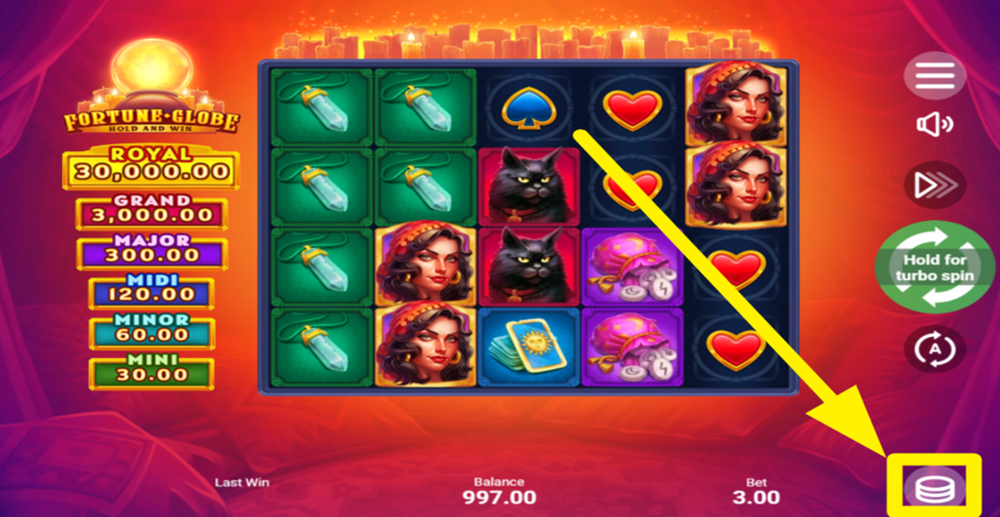 Fortune Globe Adjust Bet