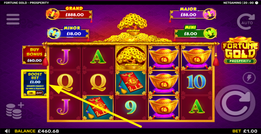 Fortune Gold Prosperity Boost Bet