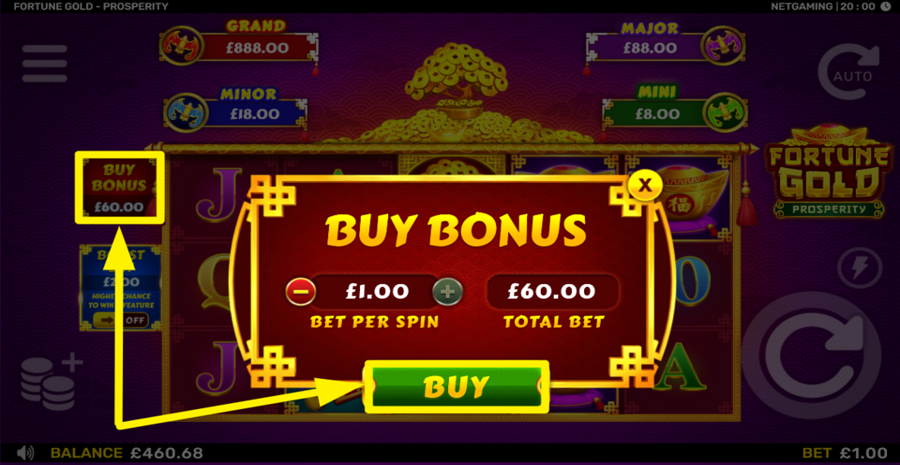 Fortune Gold Prosperity Buy Bonus