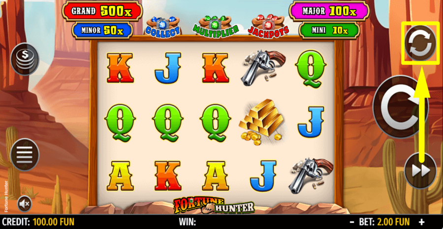 Fortune Hunter Autoplay Feature