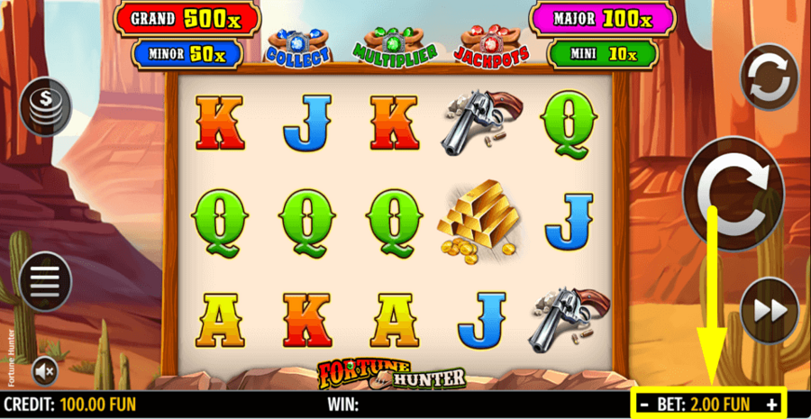 Fortune Hunter Bet Value