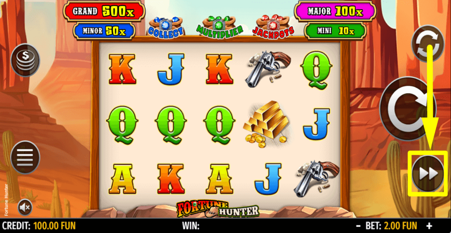 Fortune Hunter Turbo Feature