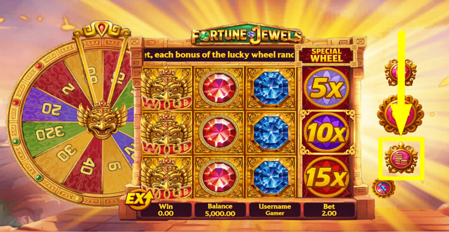 Fortune Jewels Bet Value