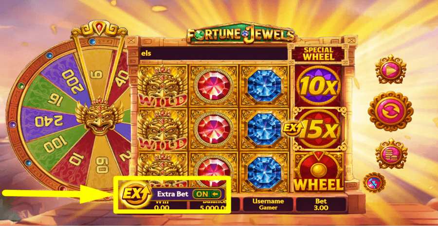 Fortune Jewels Extra Bet Feature