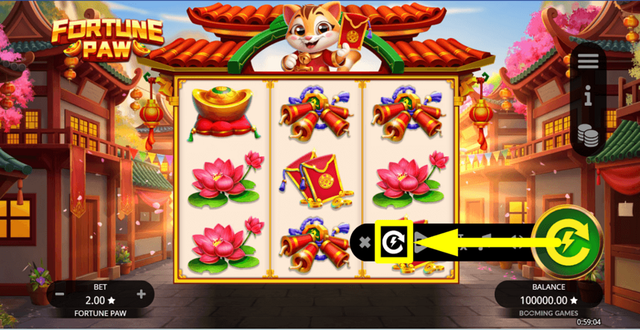 Fortune Paw Turbo Feature