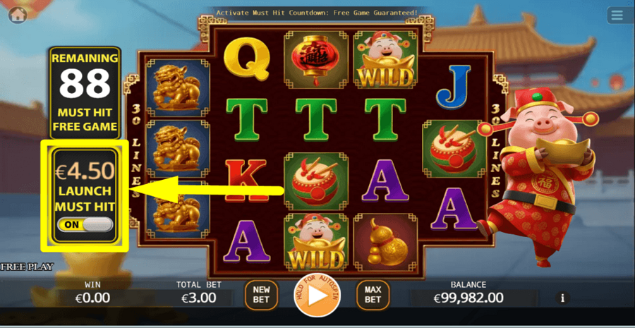 Fortune Pig Vip Ante Bet Feature