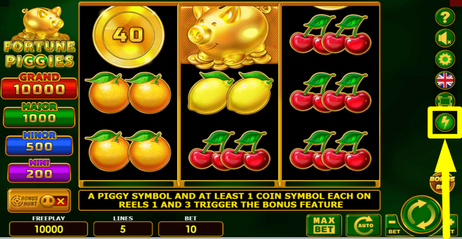 Fortune Piggies Turbo Feature