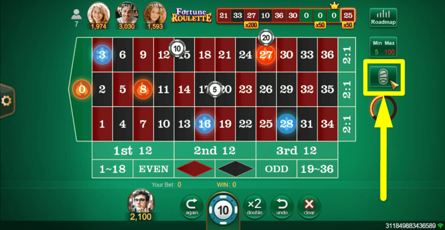 Fortune Roulette Modify The Table View