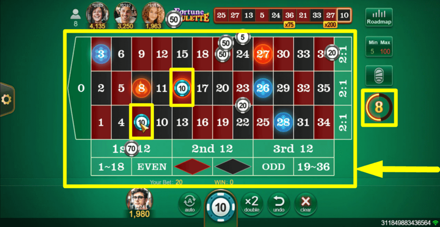 Fortune Roulette Selection