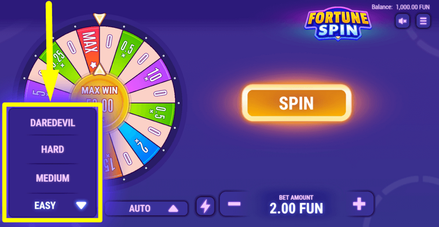 Fortune Spin Game Mode