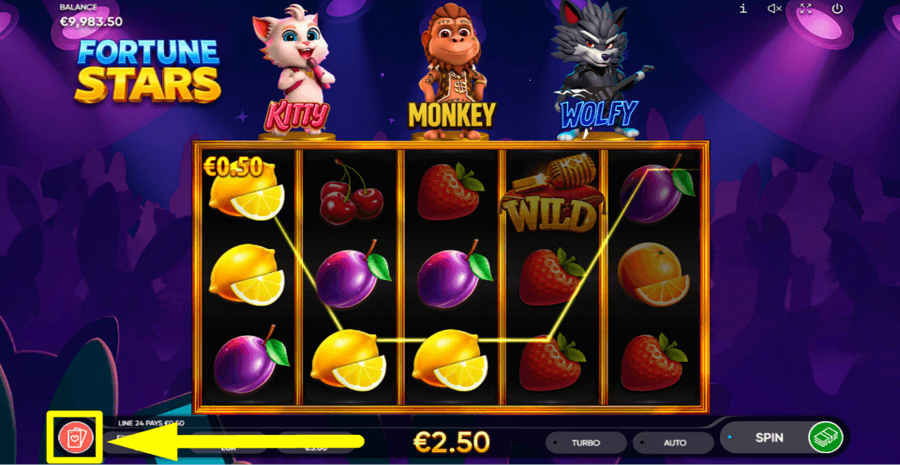 Fortune Stars Gamble Feature