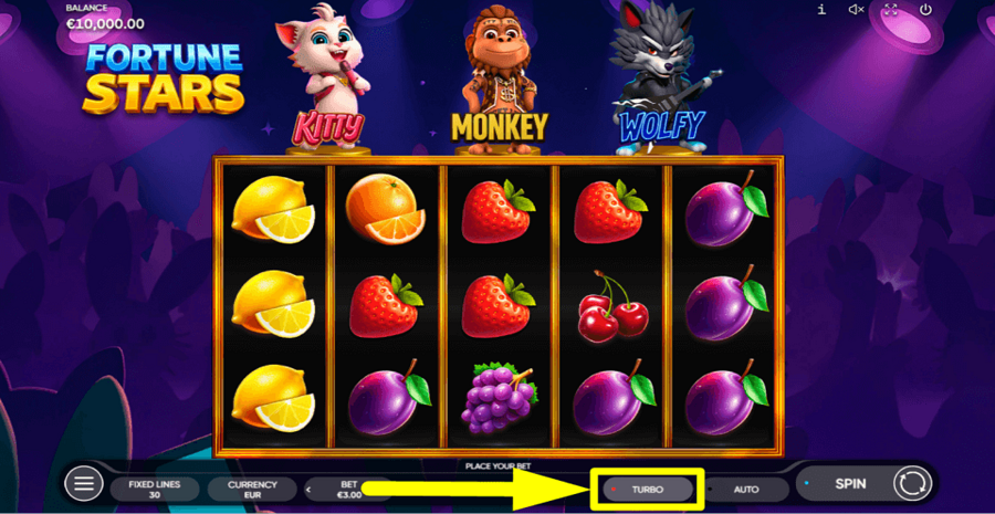 Fortune Stars Turbo Feature