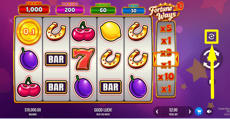 Fortune Ways x10 Autoplay Feature