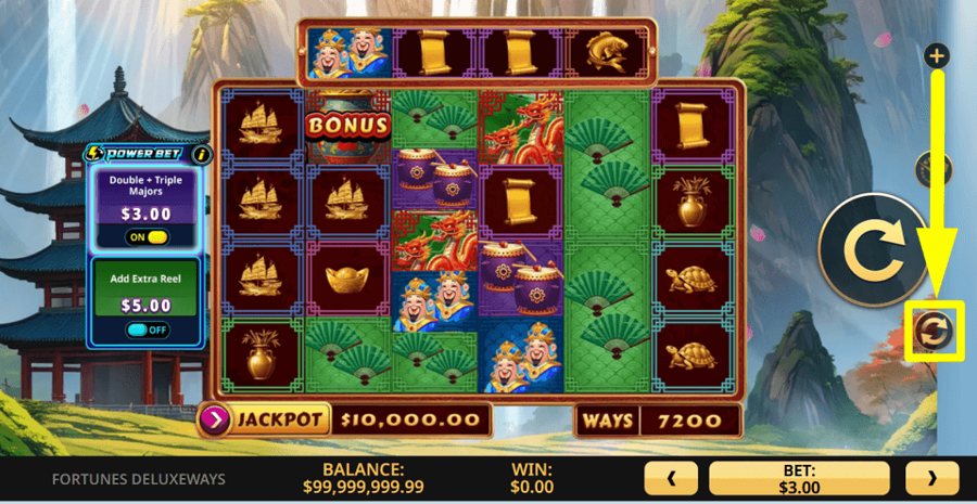 Fortunes Deluxeways Autoplay Feature
