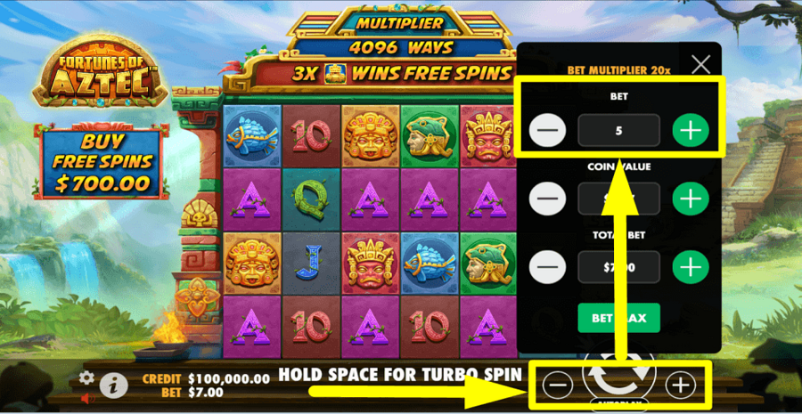 Fortunes Of Aztec Bet Value
