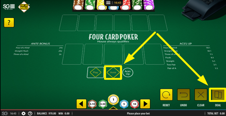 Four Card Poker Bewertung, Demo & Boni (98.68% RTP)