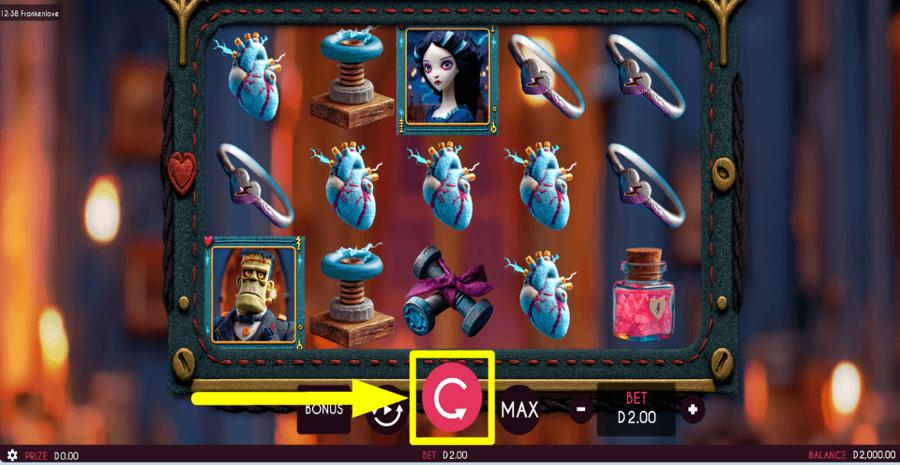 Frankenlove Spin Button