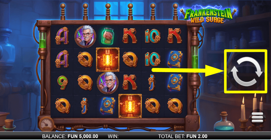 Frankenstein Wild Surge Spin Button