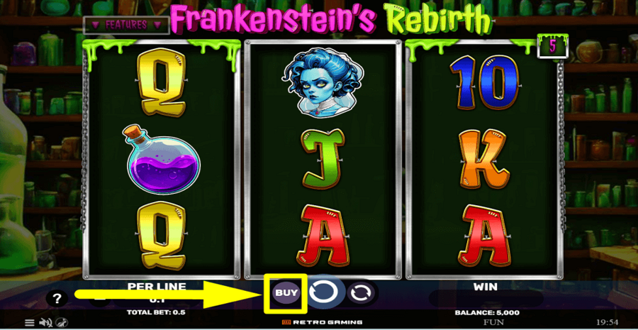 Frankensteins Rebirth Buy Feature
