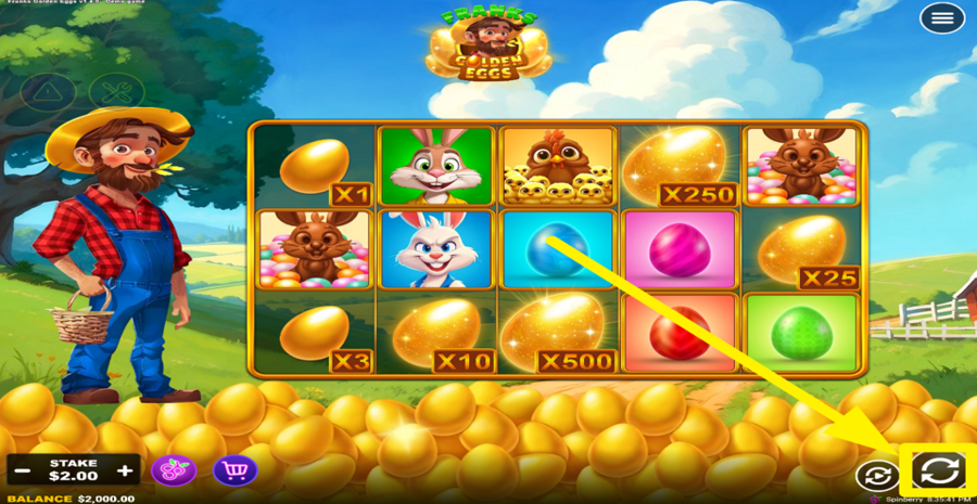 Franks Golden Eggs Spin