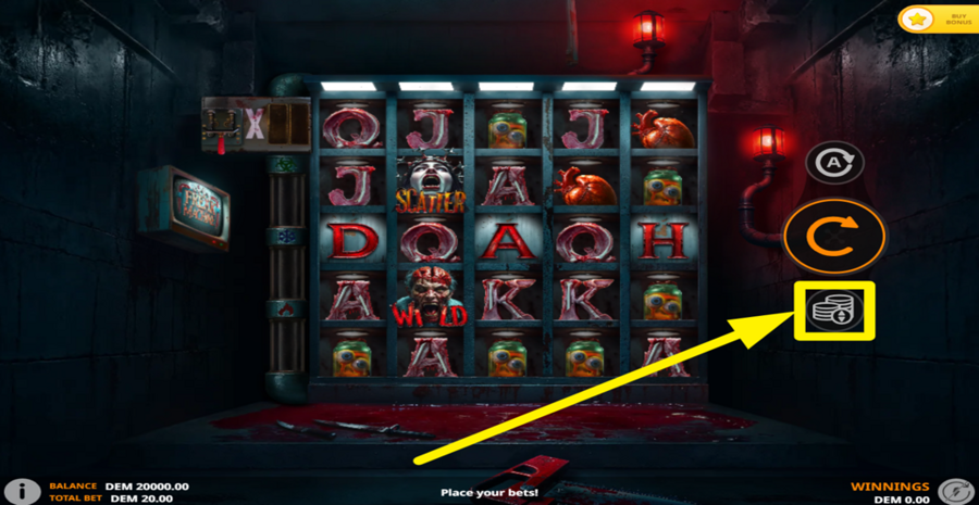 Freak Machine Adjust Bet