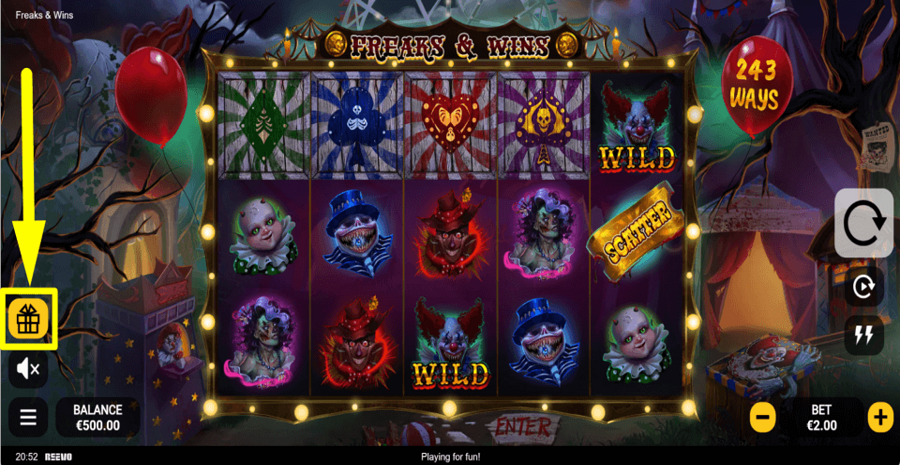 Freaks And Wins Buy Feature
