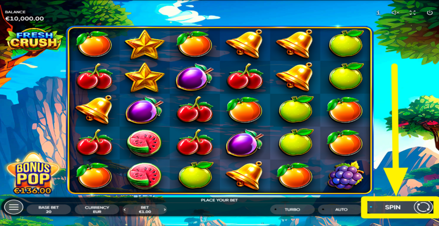 Fresh Crush Spin Button