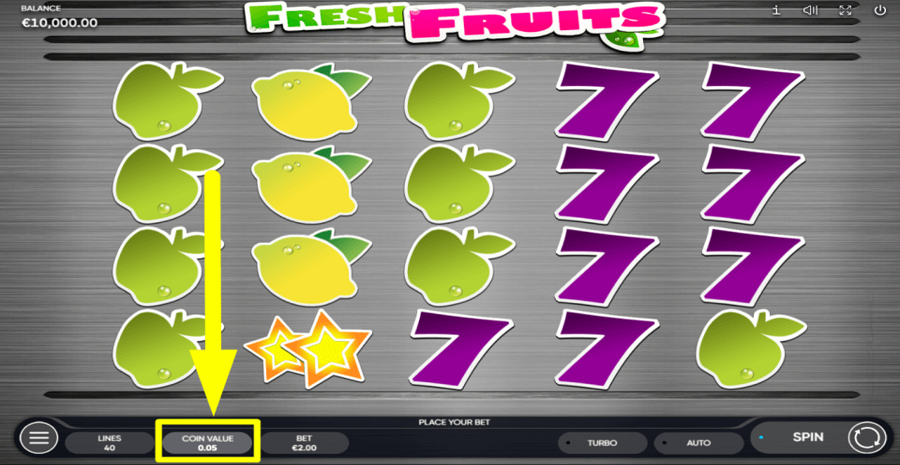 Fresh Fruits Coin Value