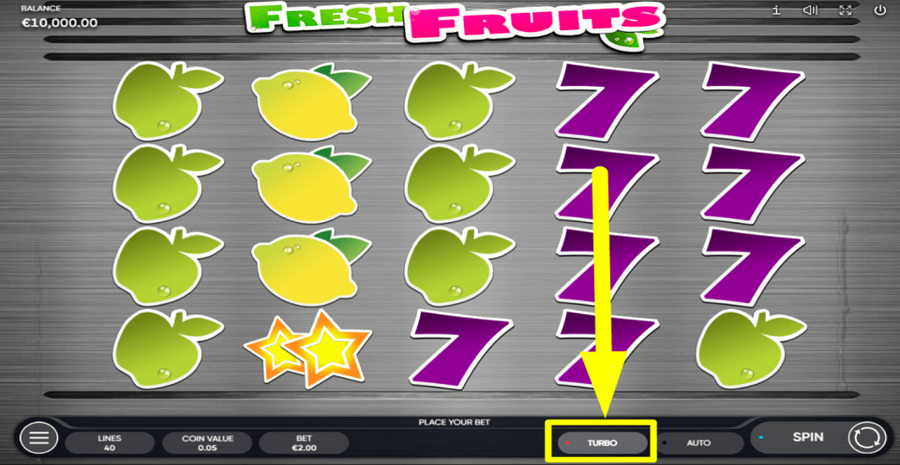 Fresh Fruits Turbo Feature