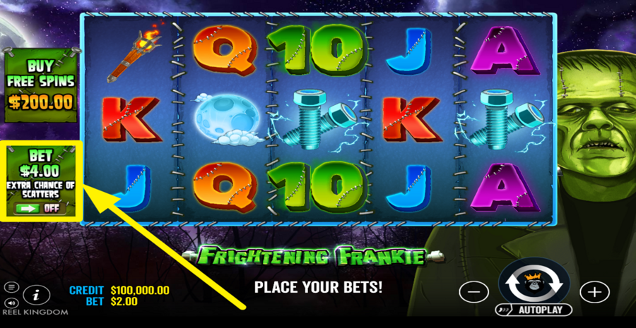 Frightening Frankie Ante Bet