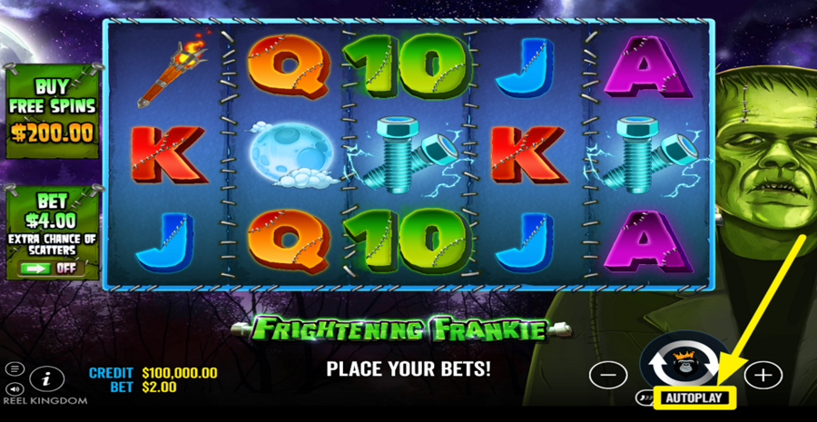 Frightening Frankie Autoplay