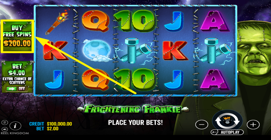 Frightening Frankie Buy Bonus
