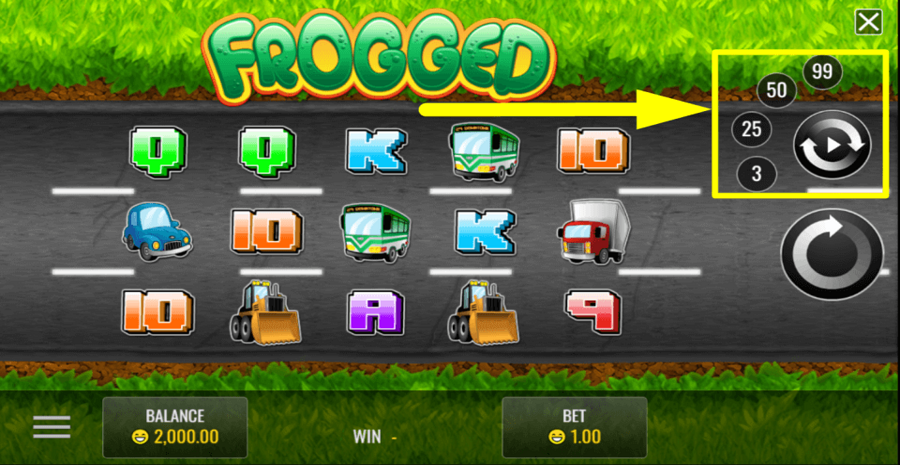 Frogged Autoplay Feature
