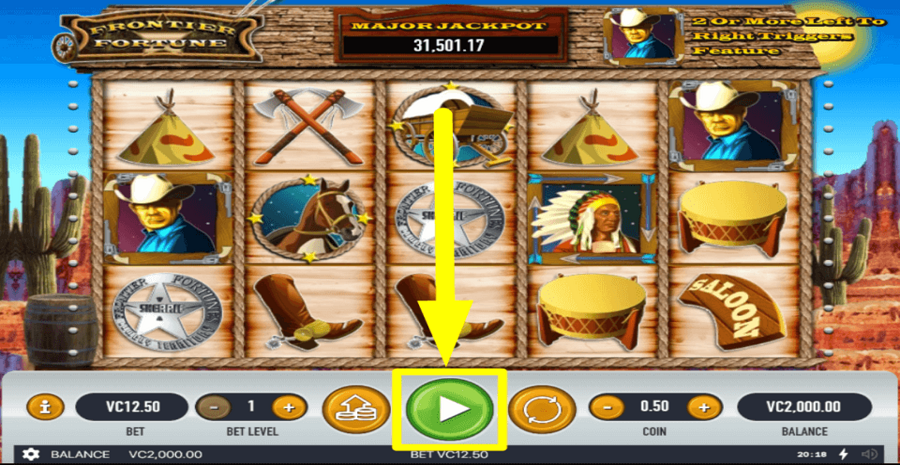 Frontier Fortunes Play Button