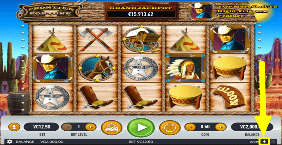Frontier Fortunes Quick Spin Feature