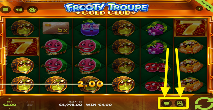 Frooty Troupe Gold Club Gamble