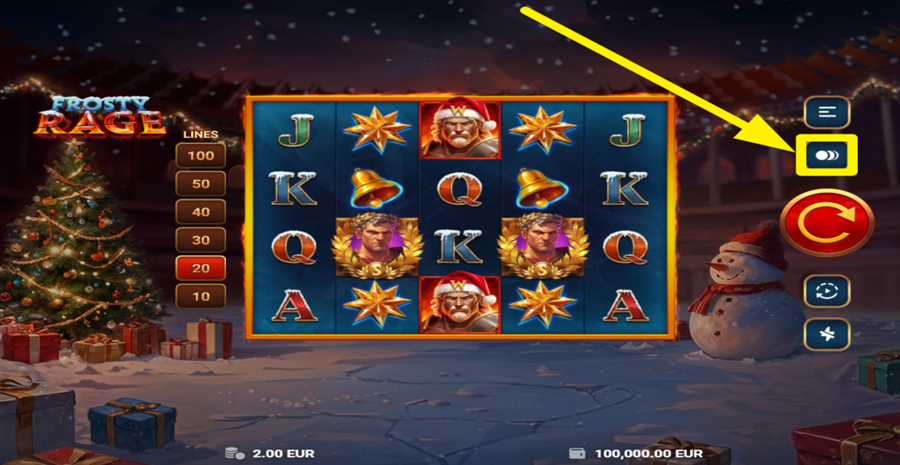 Frosty Rage Adjust Bet
