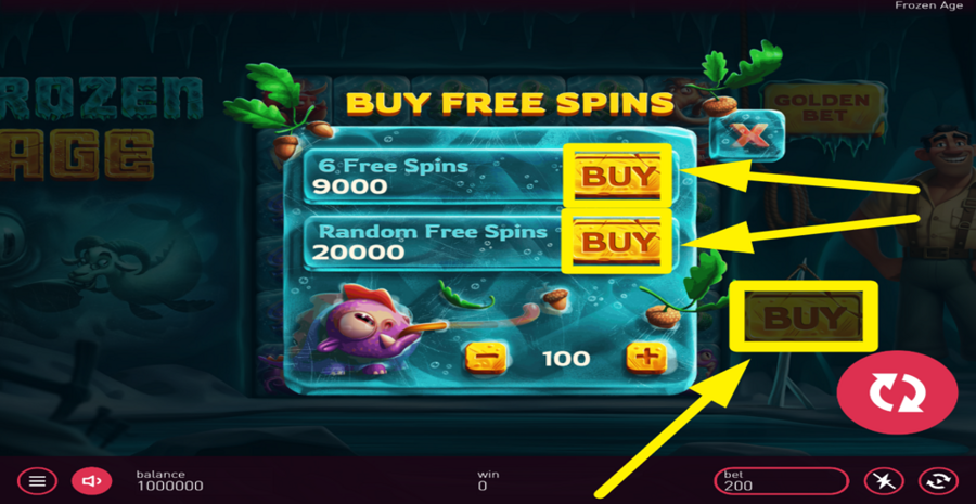 Frozen Age Buy Free Spins