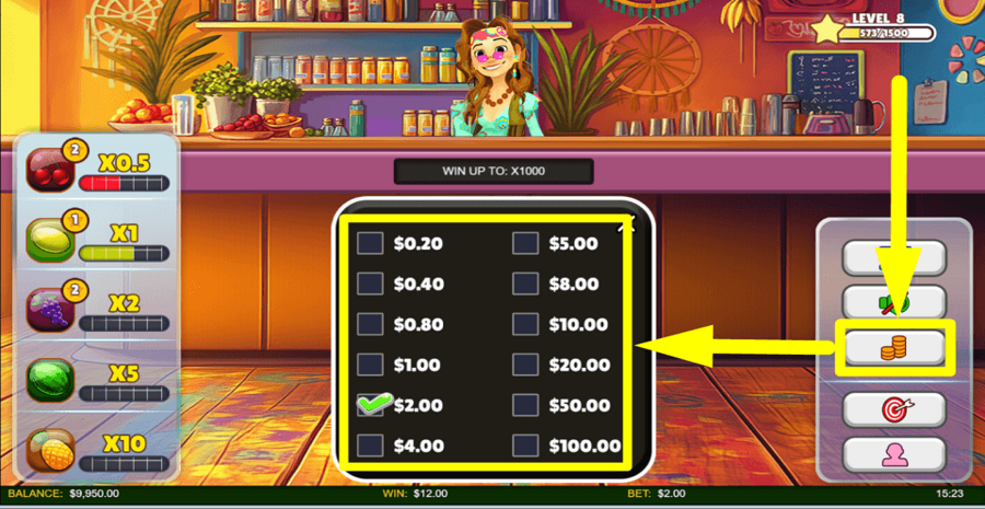 Fruit Blast 2 The Gathering Bet Value