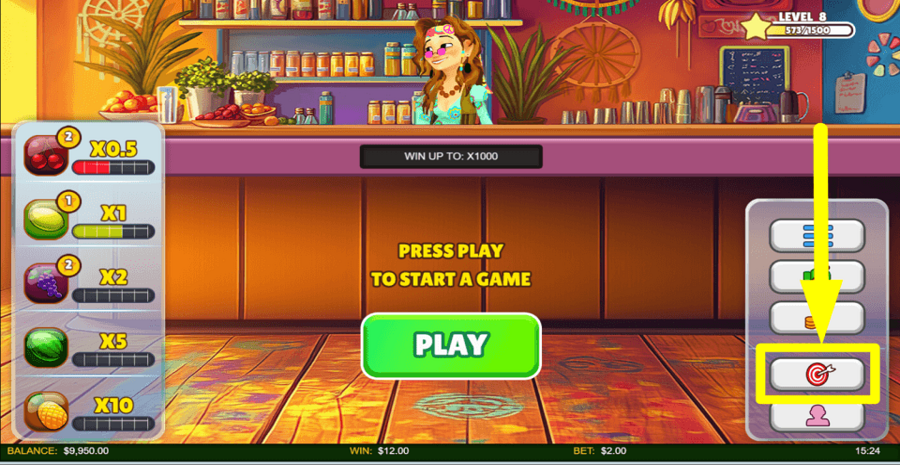 Fruit Blast 2 The Gathering Missions Button