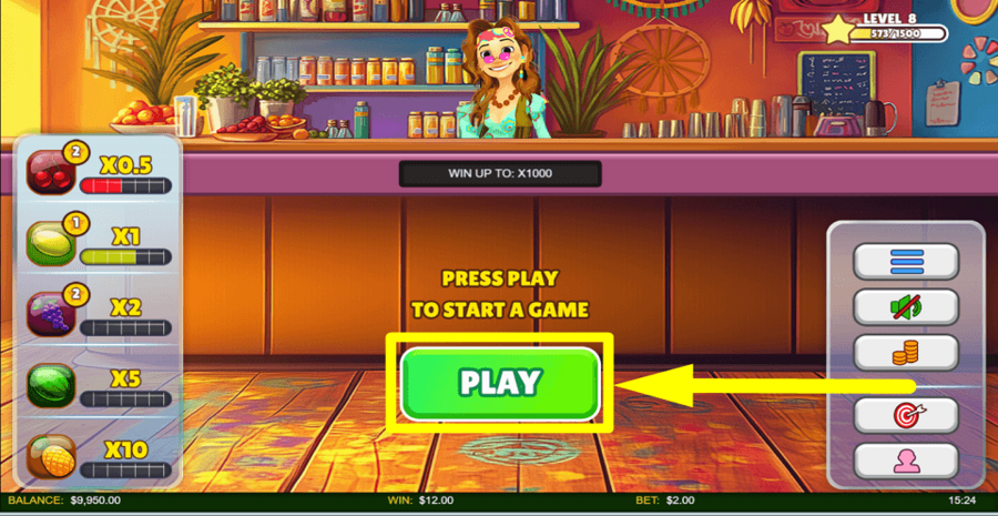 Fruit Blast 2 The Gathering Play Button