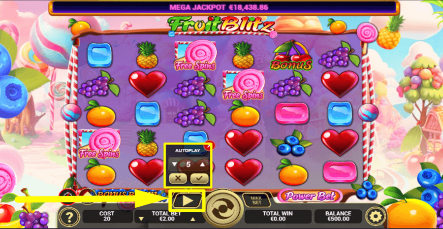 Fruit Blitz Autoplay Feature