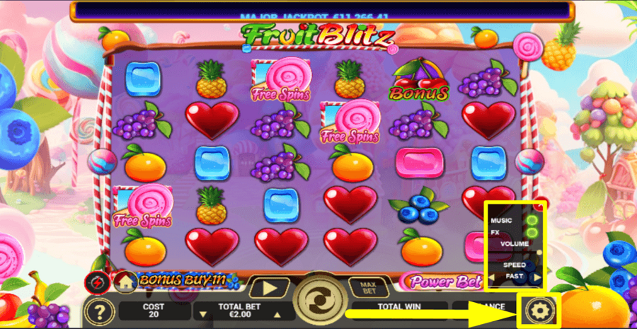 Fruit Blitz Speed Feature
