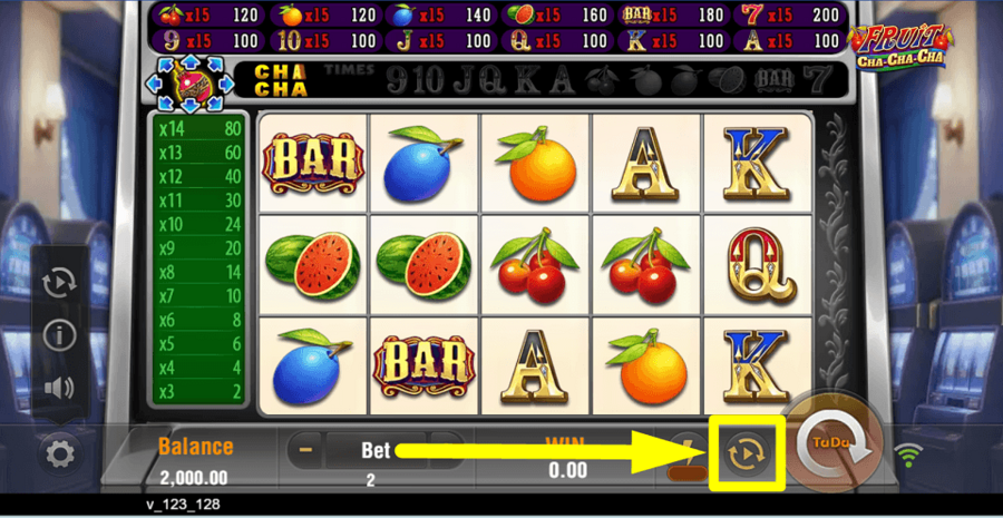 Fruit Cha Cha Cha Autoplay Feature