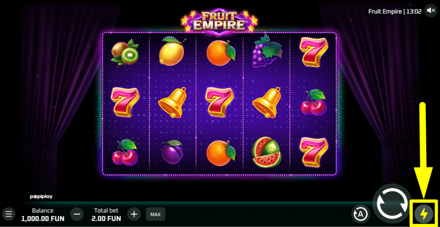 Fruit Empire Turbo Feature