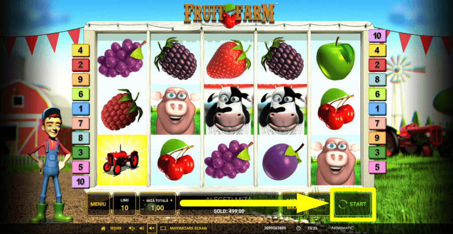 Fruit Farm Start Button