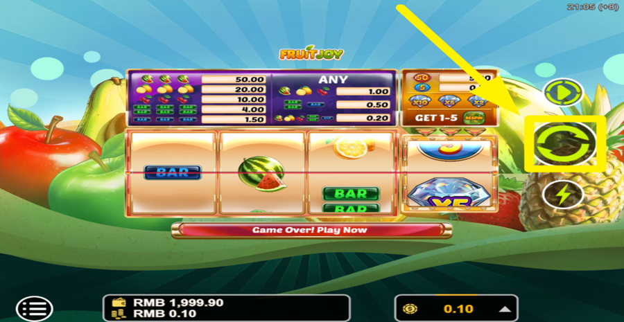 Fruit Joy Spin Button